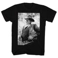 John Wayne Mens S/S T-Shirt - Johnwaynejohnwayne - Solid Black Hoodie, Sweatshirt | CiraTrend.com