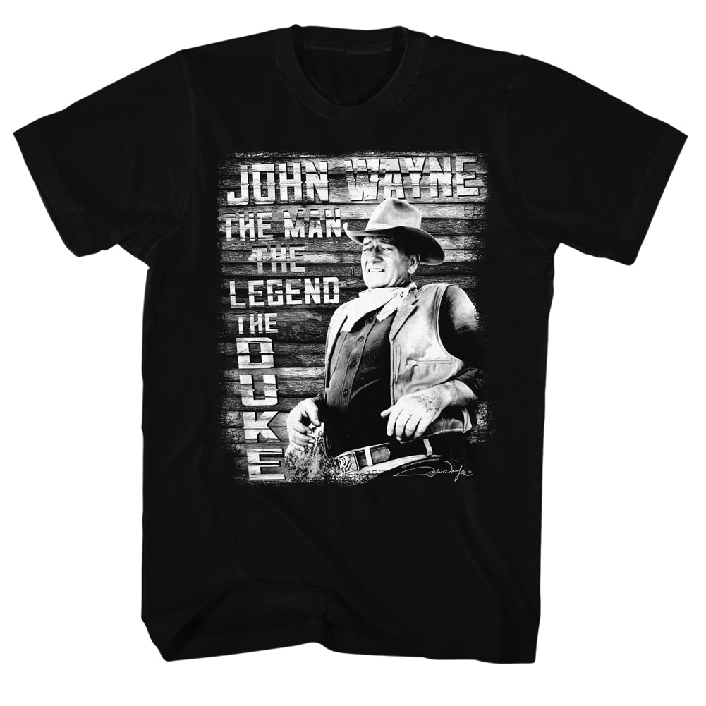 John Wayne S S Man Legend Duke Solid Black T-Shirts, Hoodie, Sweatshirt
