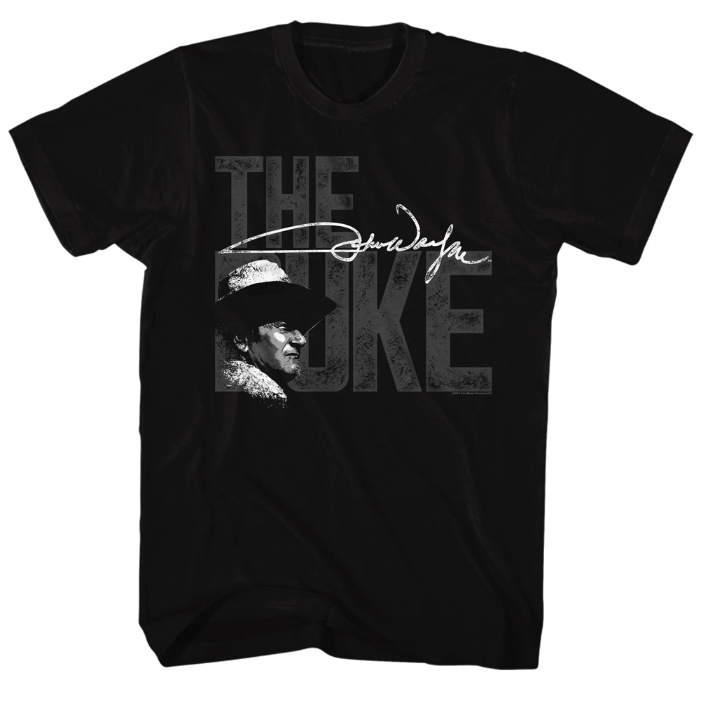 John Wayne Mens S/S T-Shirt - The Big Duke - Solid Black Hoodie, Sweatshirt | CiraTrend.com