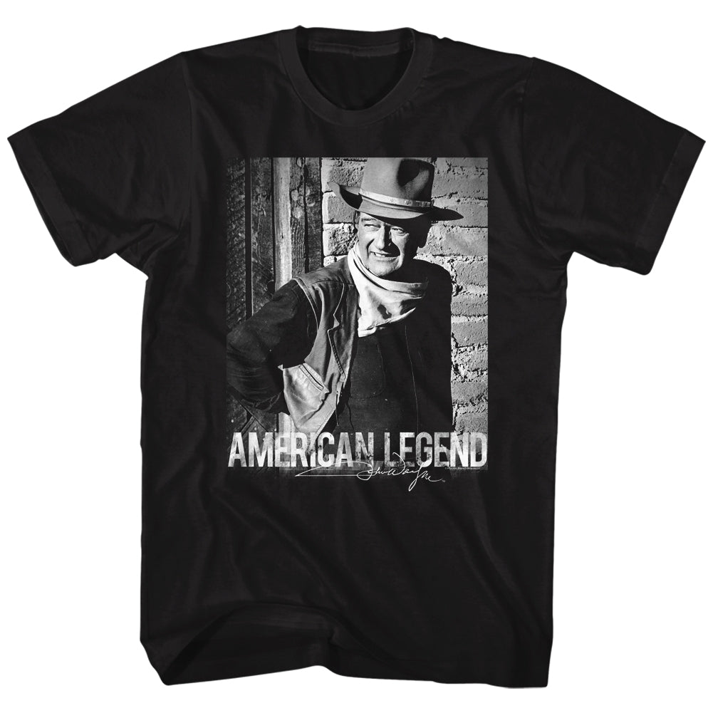 John Wayne Mens S/S T-Shirt - A Legend - Solid Black Hoodie, Sweatshirt | CiraTrend.com