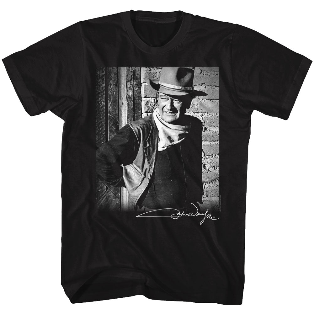 John Wayne Mens S/S T-Shirt - John Wayne - Solid Black Style001 Hoodie, Sweatshirt | CiraTrend.com
