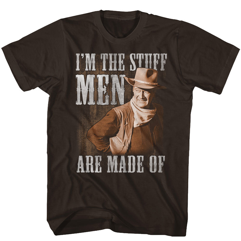 John Wayne Mens S/S T-Shirt - The Stuff - Solid Dark Chocolate Hoodie, Sweatshirt | CiraTrend.com