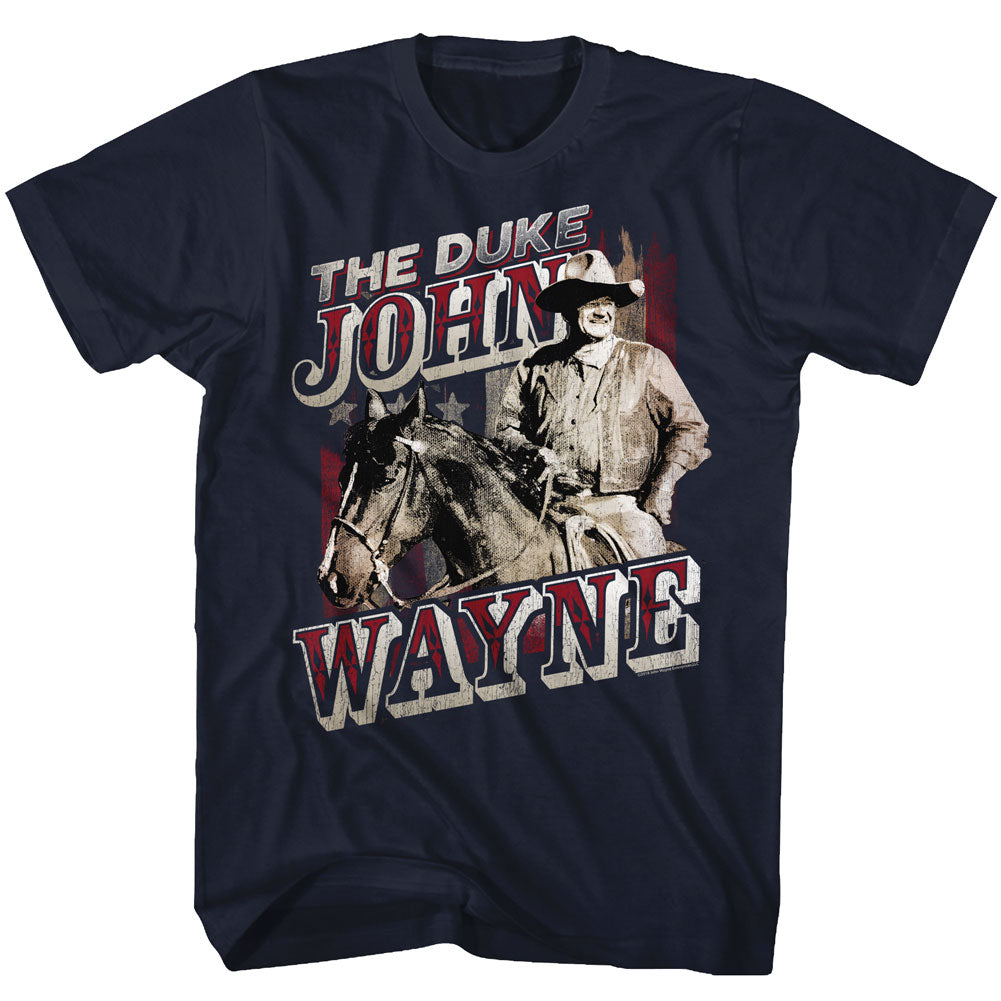 John Wayne S S Duke John Wayne Solid Navy T-Shirts, Hoodie, Sweatshirt