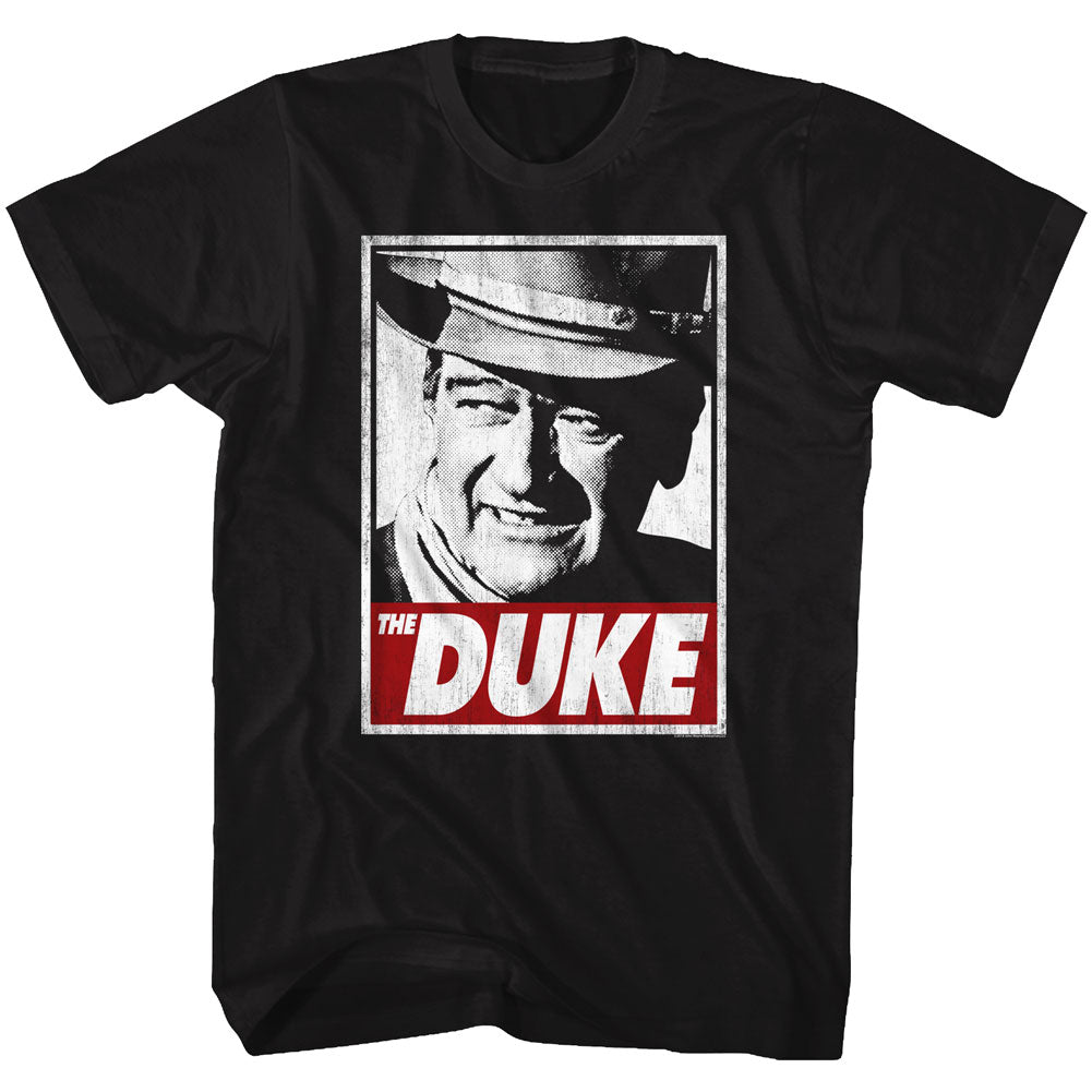 John Wayne Mens S/S T-Shirt - Tha Duke - Solid Black Hoodie, Sweatshirt | CiraTrend.com