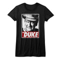 John Wayne Girls Juniors S/S T-Shirt - Tha Duke - Solid Black Hoodie, Sweatshirt | CiraTrend.com