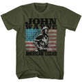 John Wayne Mens S/S T-Shirt - American Legend - Solid Military Green Hoodie, Sweatshirt | CiraTrend.com