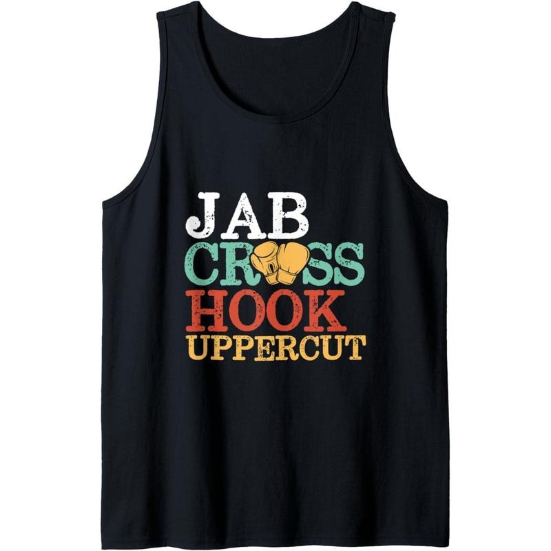 Jab Cross Hook Uppercut Boxer Workout Women Kickboxing Tank Top MADE IN USA T-Shirts, Hoodie, Sweatshirt | CiraTrend.com
