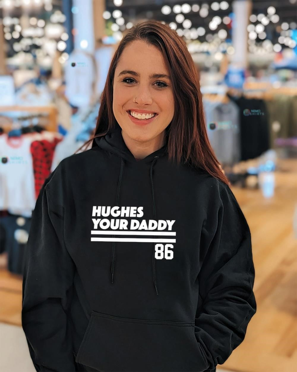 Jack Hughes Hughes Your Daddy jersey 86 shirt