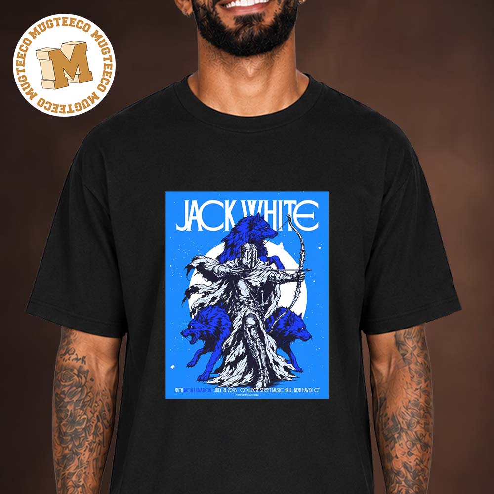 Jack White New Haven CT Event Poster At College Street Music Hall On July 18 2026 Unisex T Shirt