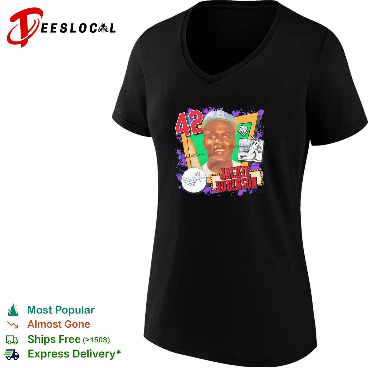 Jackie Robinson Brooklyn Dodgers baseball card signature shirt