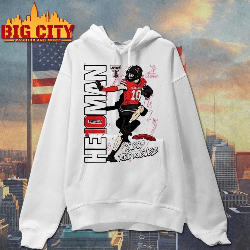 Jacob Rodriguez He10man Heisman Texas Tech Red Raiders Shirt