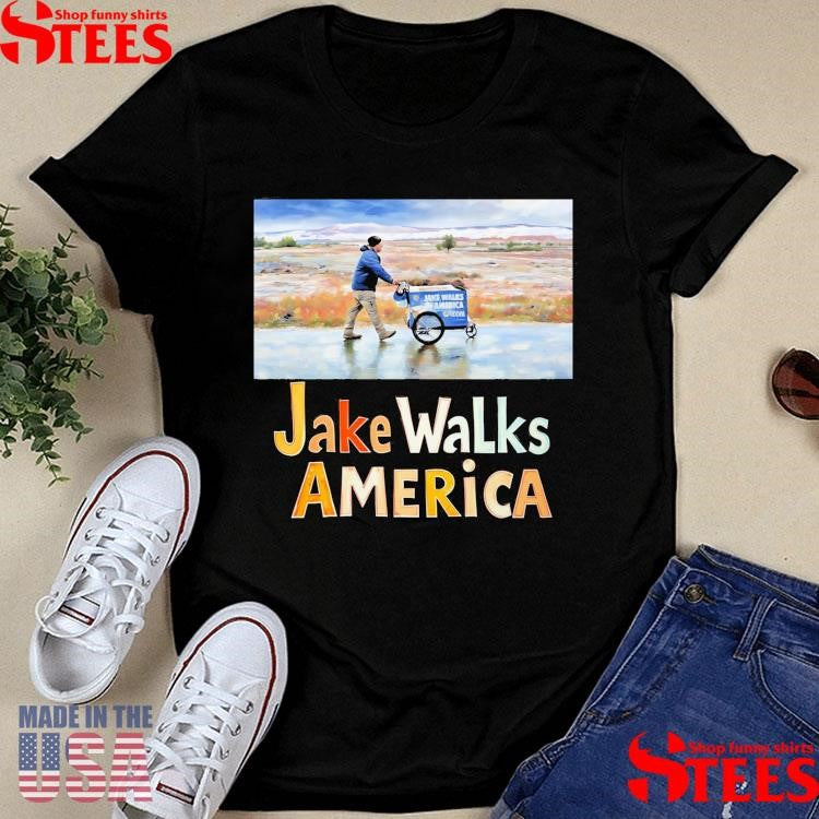 Jake Walks America Painterly Walk T-shirt