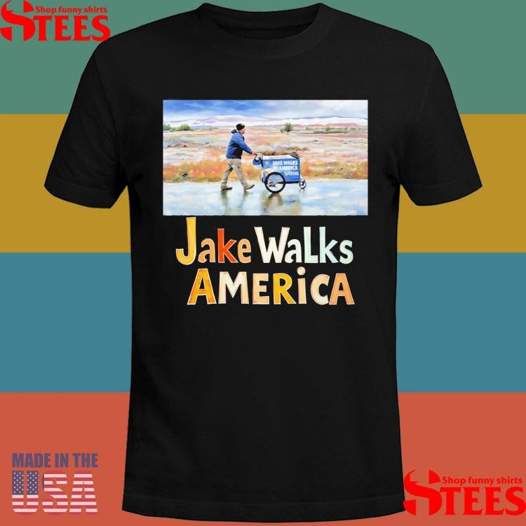 Jake Walks America Painterly Walk T-shirt