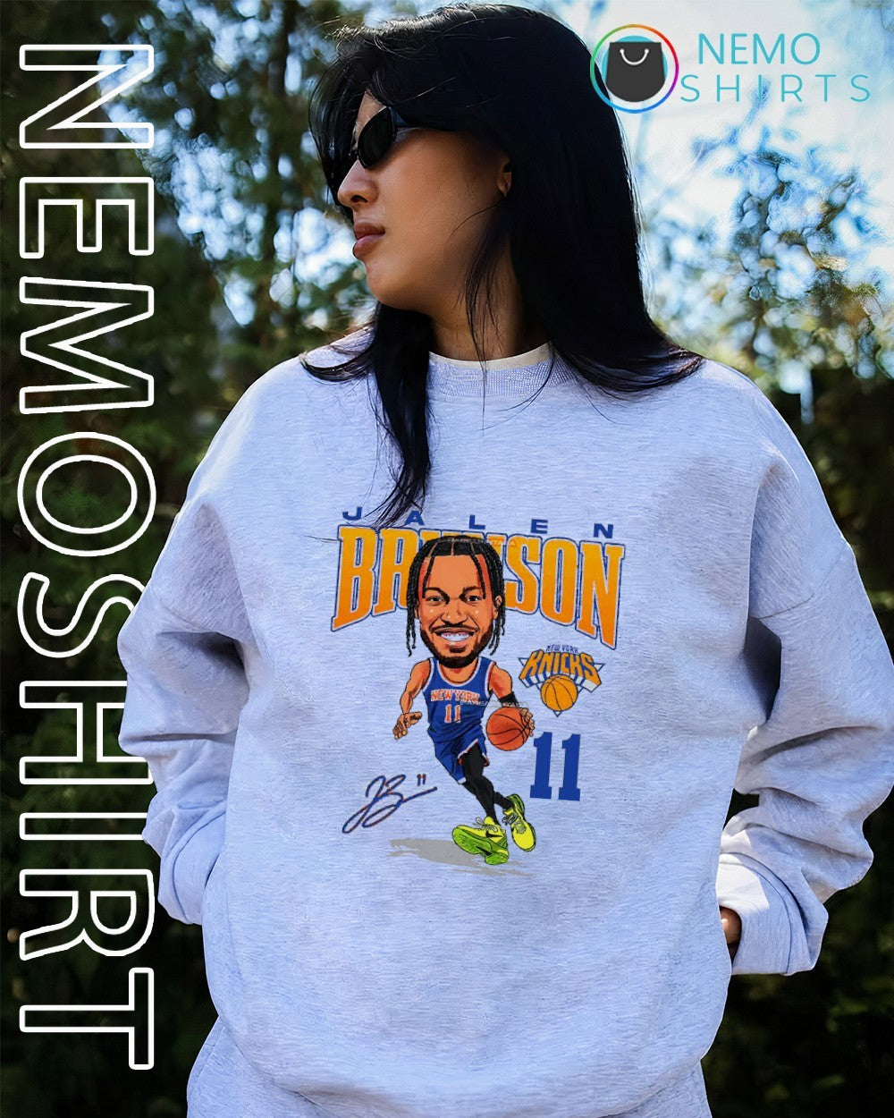 Jalen Brunson NY Knicks Conference Finals caricature player shirt