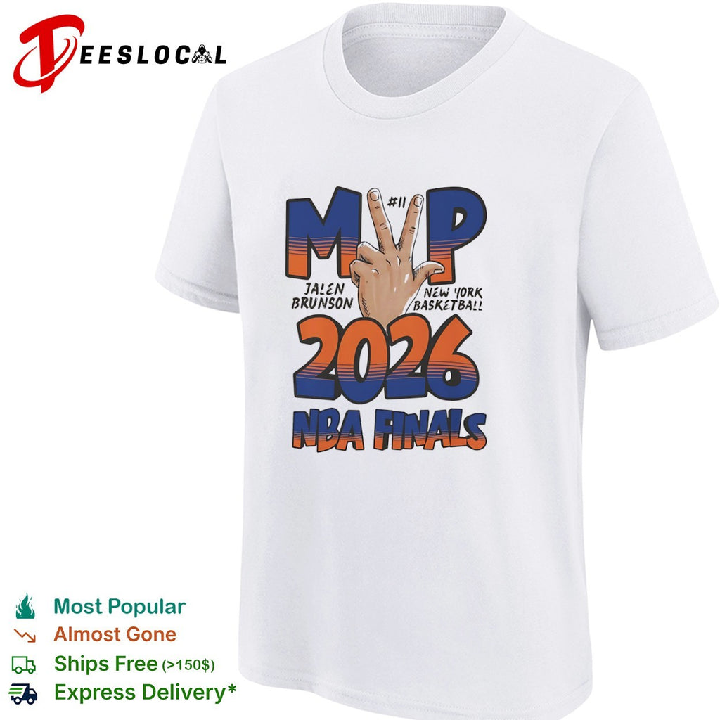 Jalen Brunson New York Basketball MVP 2026 NBA Finals shirt