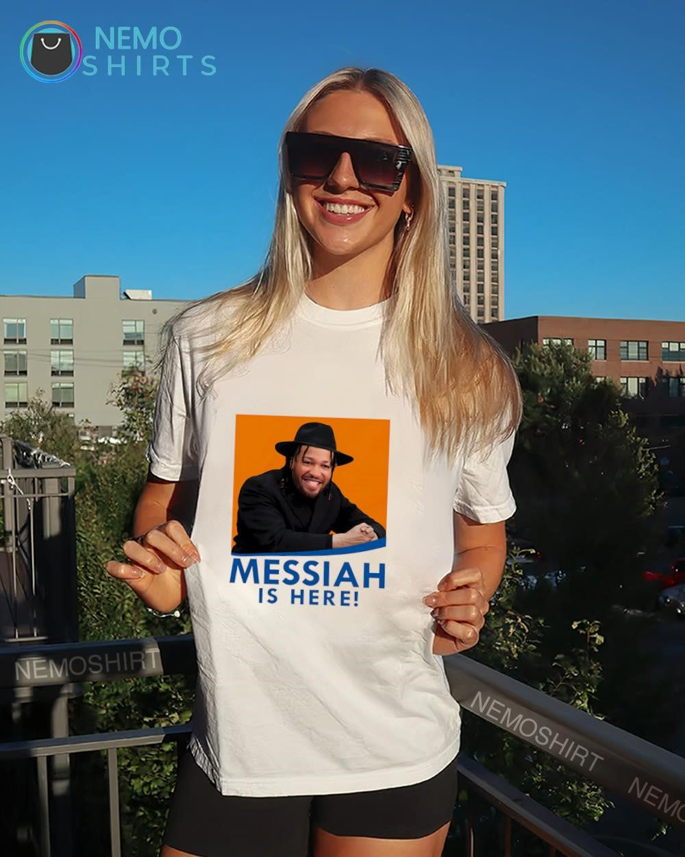 Jalen Brunson New York Knicks basketball Messiah is here shirt