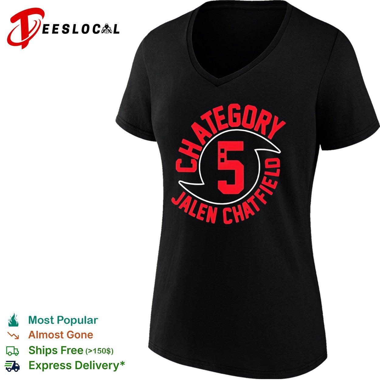 Jalen Chatfield Carolina Hurricanes Chategory 5 shirt