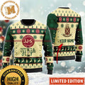 Jameson Makes Me High Personalized Snowflakes And Reindeer Funny Christmas Ugly Sweater