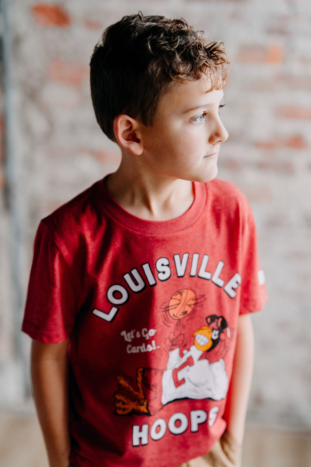 Retro Louisville Hoops Youth Tee Style001