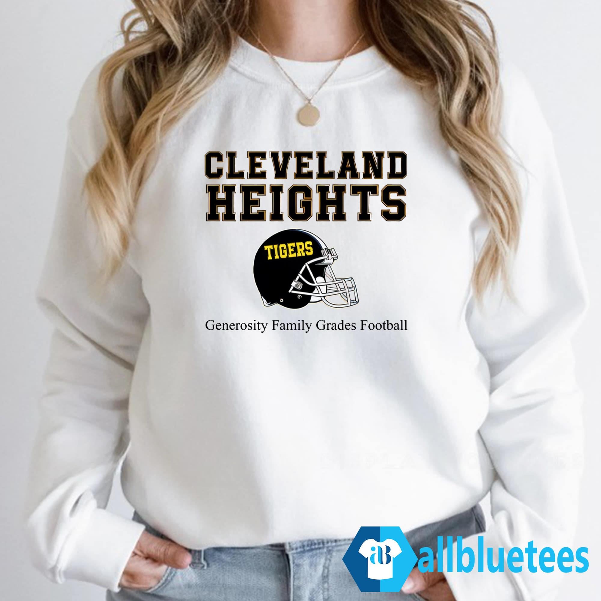 Jason Kelce Cleveland Heights Generosity Family Grades Football Shirt