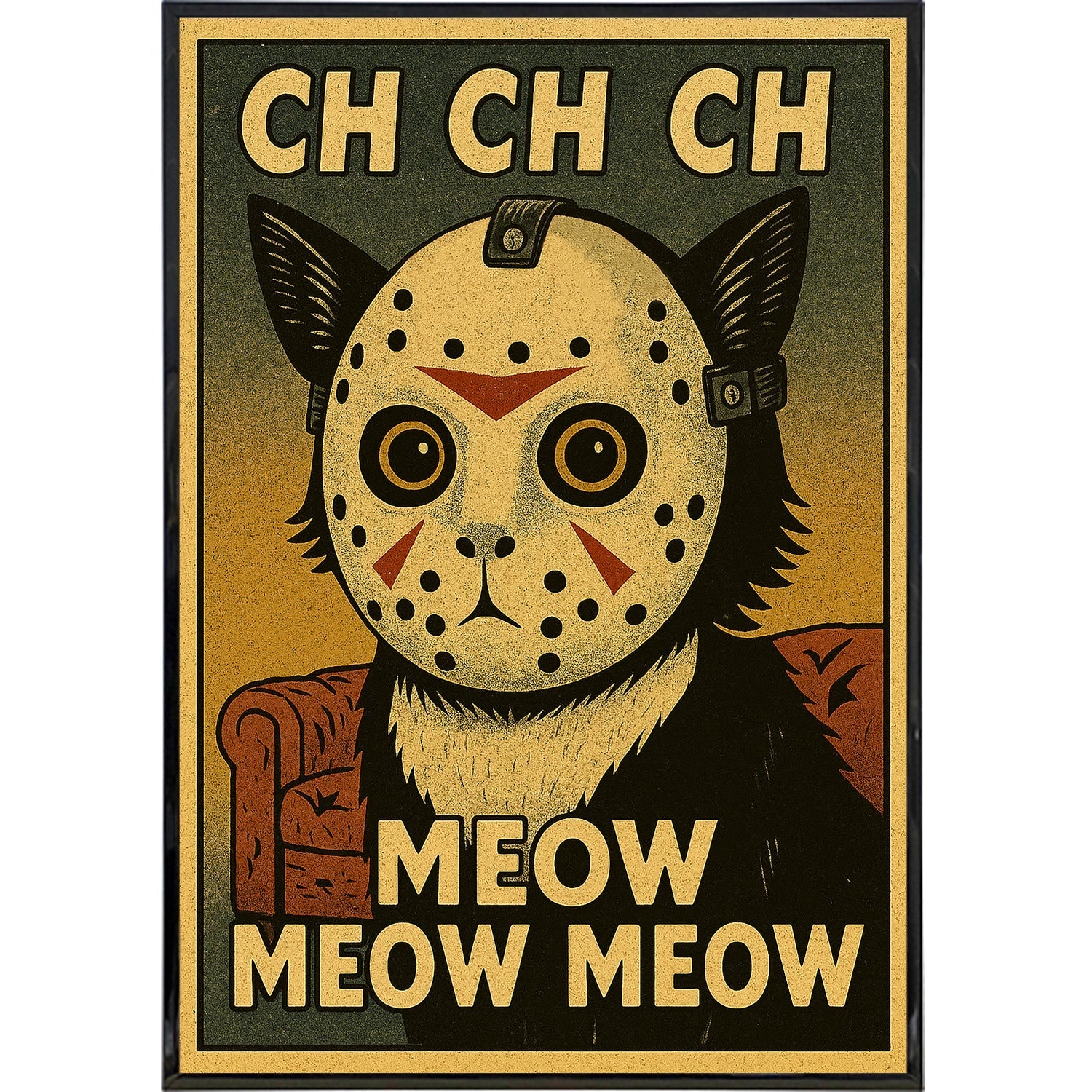 Jason the Cat Friday the Thirteenth Original Poster Print T-Shirts, Hoodie, Sweatshirt | CiraTrend.com