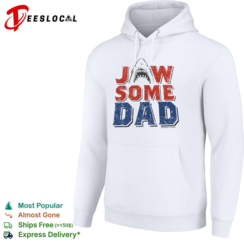 Jawsome Dad Jaws Universal Studios shark character movie parody shirt