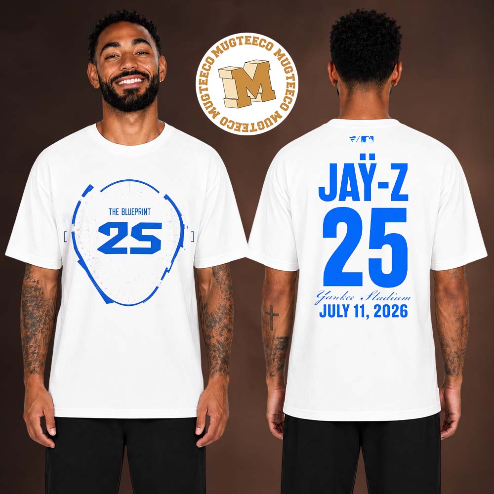 Jay Z 2026 Yankee Stadium 25 The Blueprint Concert Night 2 Merch Tee On July 11 2026 T-Shirt