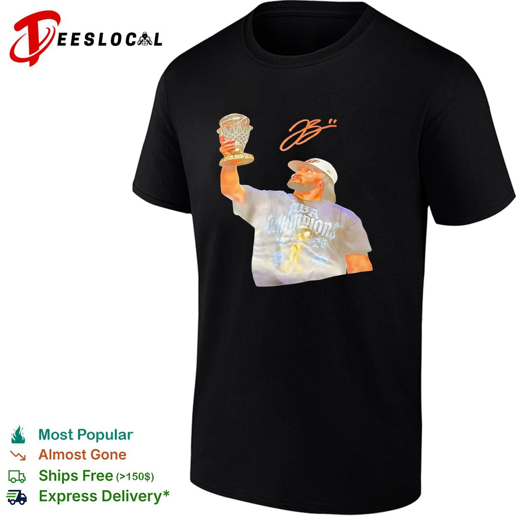 Jaylen Brown Boston Celtics MVP trophy NBA Champions shirt