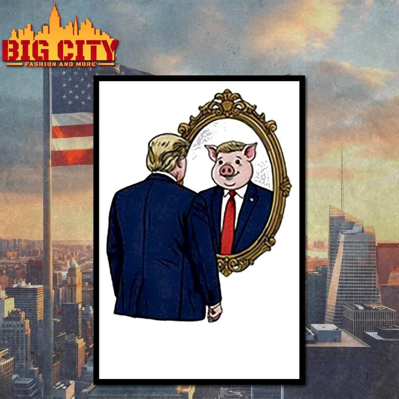 Jb Pritzker Wearing Quiet Piggy Trump Shirt