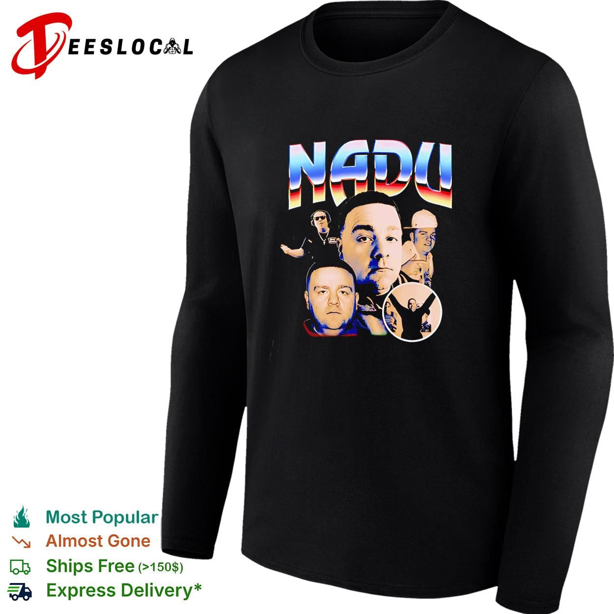 Jeff Nadu Faces graphic shirt
