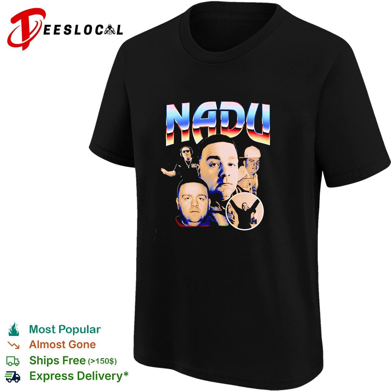 Jeff Nadu Faces graphic shirt