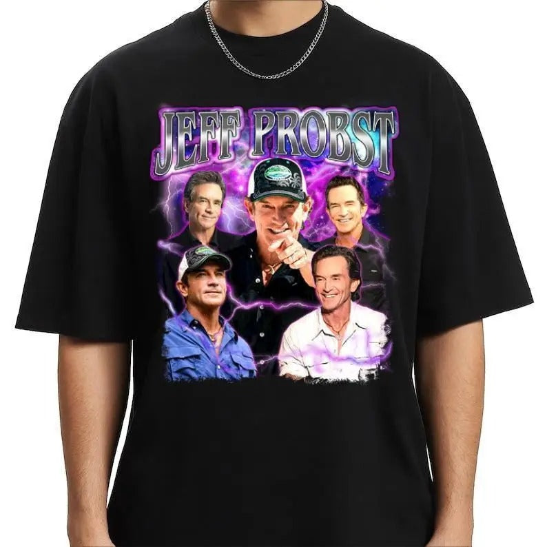 Jeff Probst shirt, Jeff Probst Presenter Homage T-shirt, Television Presenter Tee, Jeff Probst Tv Show shirt Hoodie,...