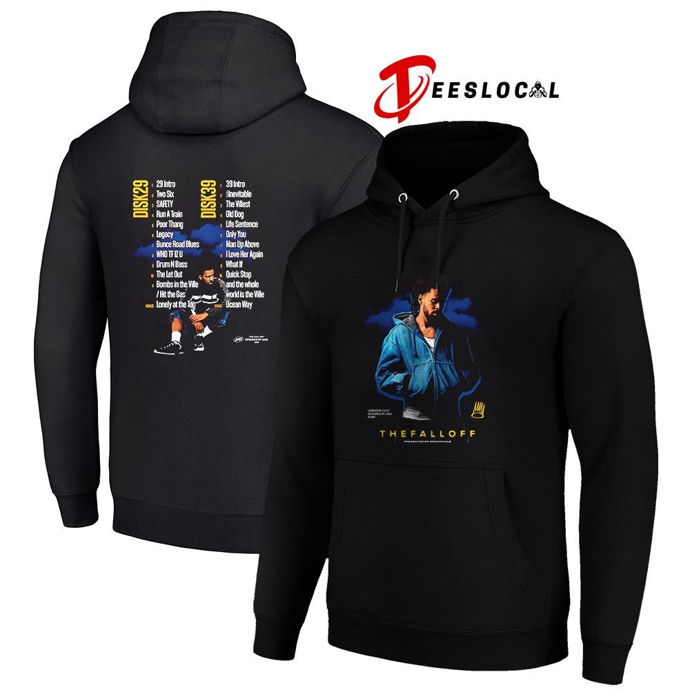 Jermaine Cole The Fall Off tracklist graphic shirt