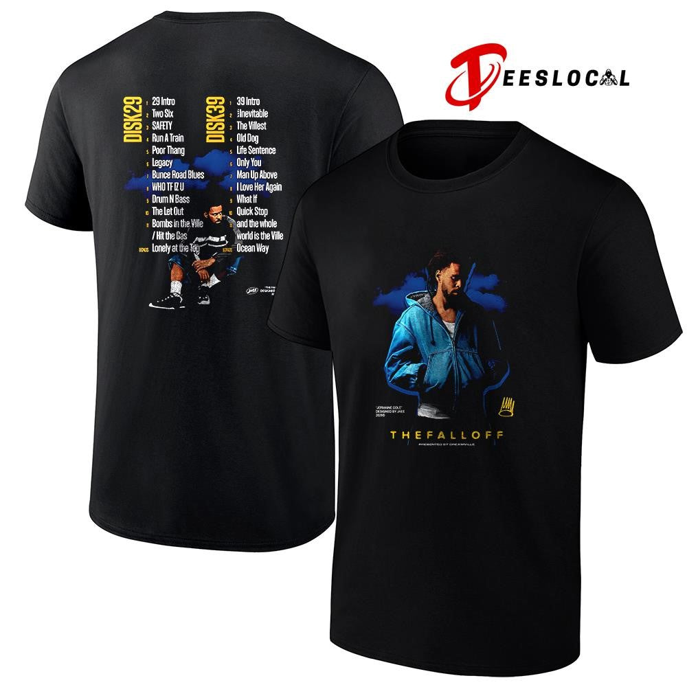 Jermaine Cole The Fall Off tracklist graphic shirt