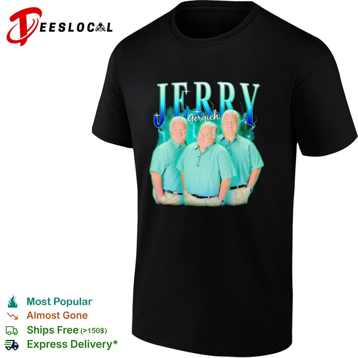 Jerry Gergich Parks and Recreation 90s Vintage Style Aesthetic Shirt
