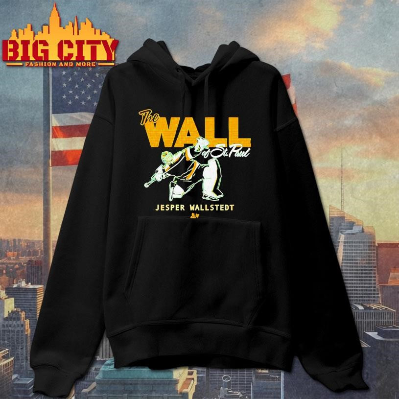 Jesper Wallstedt The wall of St Paul Minnesota Wild NHL Hockey 2025 shirt
