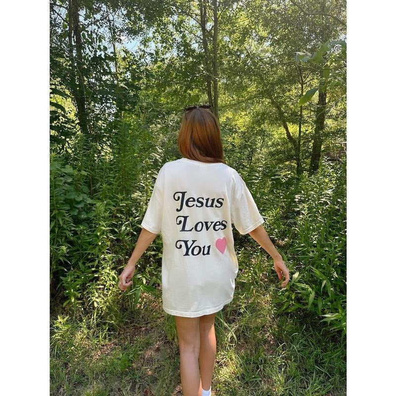 Jesus Love You T-Shirt | christian T-shirt, bible verse shirt, religious shirt, trendy tshirt, faith T-shirt, aesthetic tee, girl gifts  T-shirt, sweater and Hoodie