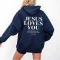 Jesus Loves You Hoodie Christian Hoodie Christian Sweatshirt Jesus Hoodie Trendy Hoodie Bible Verse Shirt Aesthetic...