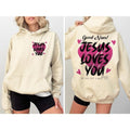 Jesus Loves You Shirt, Women's Christian Sweatshirt, Bible Verse Hoodie, Faith Tshirt, Catholic Tee Shirts, Religious...