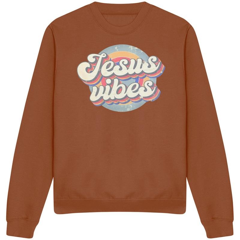 Jesus Vibes Retro Just Hoods Sweatshirt T-Shirts, Hoodie | CiraTrend.com