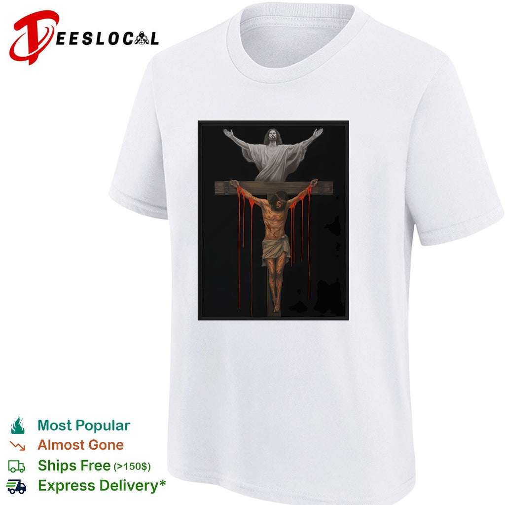 Jesus ascending from the cross blood shirt