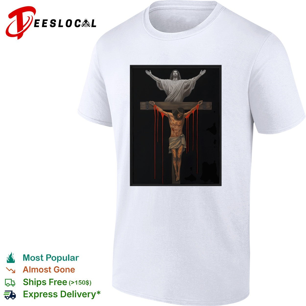 Jesus ascending from the cross blood shirt