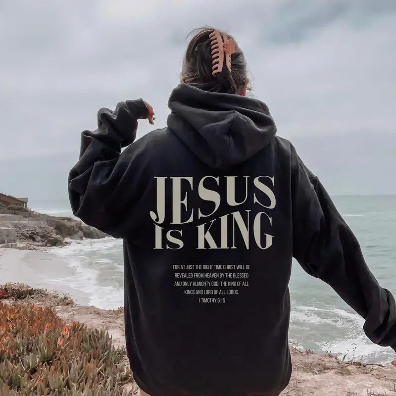 Jesus is King Sweatshirt Menswear Soft Stylish Breathable Tops