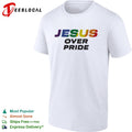 Jesus over pride rainbow shirt