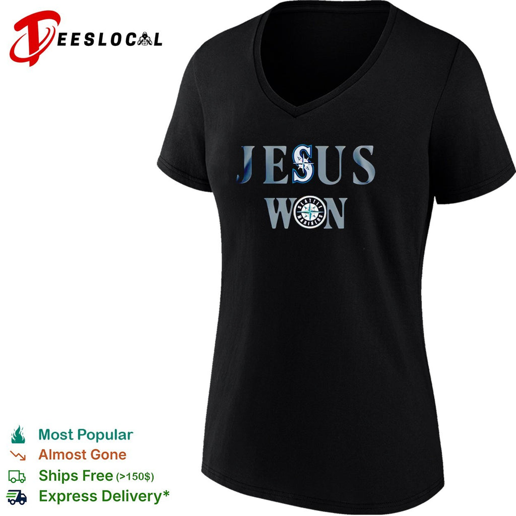 Jesus won Seattle Mariners baseball team MLB shirt