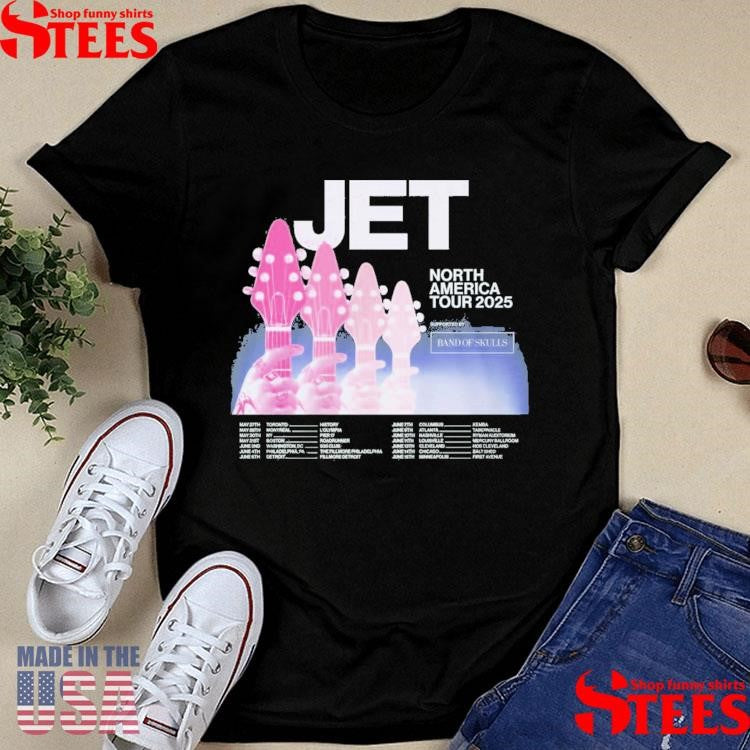 Jet North America Tour 2025 Dates T-shirt