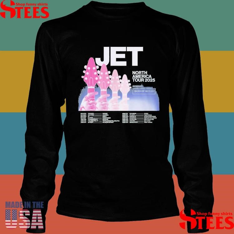 Jet North America Tour 2025 Dates T-shirt