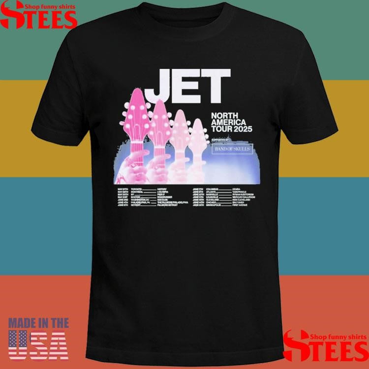 Jet North America Tour 2025 Dates T-shirt