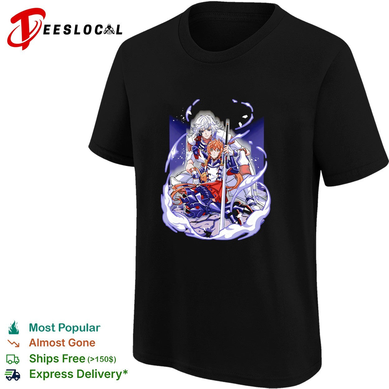 Jin and Lora from Xenoblade Chronicles 2 Tragic Couple shirt