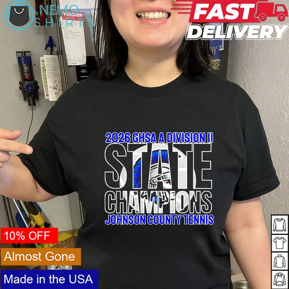 Johnson County Tennis 2026 GHSA Class A Division II State Champions shirt